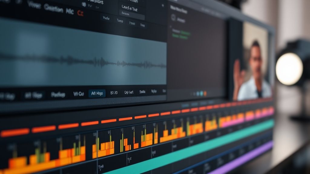 CapCut desktop timeline with audio drift and misaligned waveform for TikTok video editing